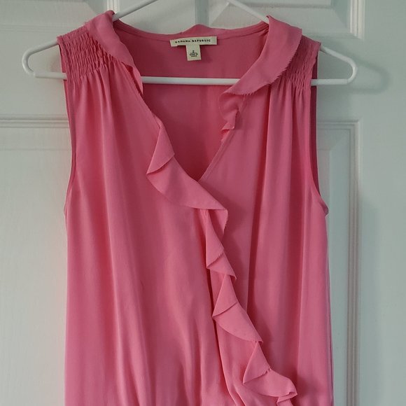 Banana Republic pink silk dress, size 2, EUC - Picture 1 of 10